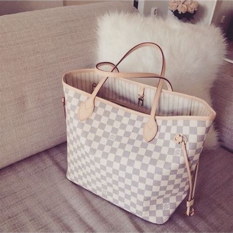 white and grey checkered louis vuitton|louis vuitton neverfull inside.